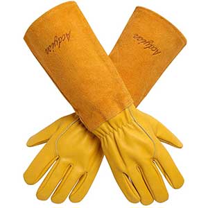 Acdyion Gardening Thorn Proof Gloves | Cowhide Leather