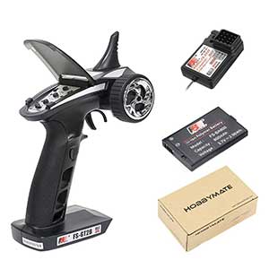 HOBBYMATE FS-GT2B RC Car Transmitter and Receiver │ Rechargeable