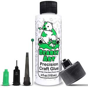 Bearly Art Clear Glue for Paper | Multi-Tips | Resist Wrinkle