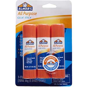 Elmer's All-Purpose Stick Glue for Paper | 3 Count