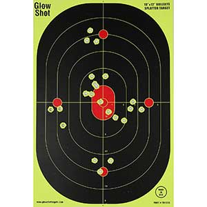 Glowshot Bullseye Shooting Targets | Heavy-Duty Paper