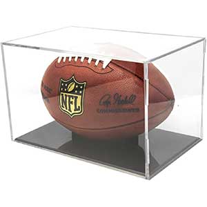 BallQube UV Grandstand Football Display Case | UV Protection