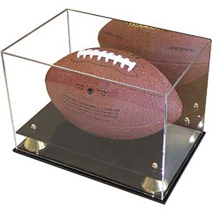 DisplayGifts Deluxe Football Display Case | Riser Stand