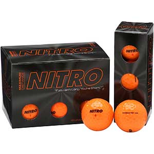 Nitro Orange Golf Balls | Cut-proof Cover